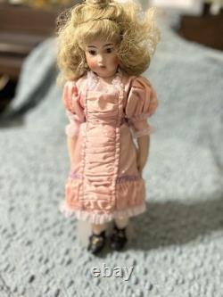 Poupée en porcelaine de style Gibson Girl vintage, mode victorienne artisanale reproduite