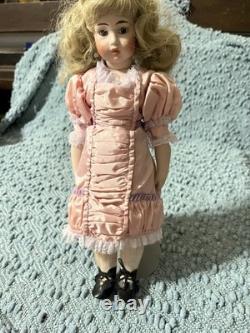 Poupée en porcelaine de style Gibson Girl vintage, mode victorienne artisanale reproduite