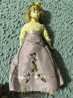 Poupée en porcelaine de style Gibson Girl vintage, mode victorienne faite à la main, reproduction