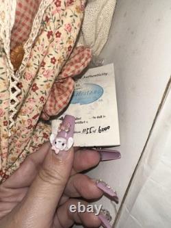 Poupée en porcelaine en édition limitée Vintage Rare MILESTONE Ashley 1155/6000