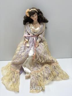 Poupée en porcelaine faite à la main, robe originale, vintage, 16 pouces