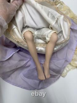 Poupée en porcelaine faite à la main, robe originale, vintage, 16 pouces