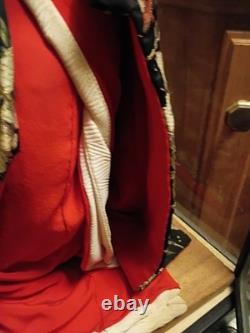 Poupée en porcelaine japonaise geisha faite à la main dans une boîte de présentation Art asiatique vintage