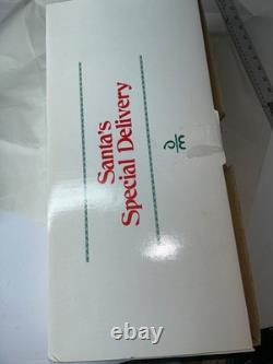 Poupée en porcelaine vintage 1999 de livraison spéciale de Santa avec certificat d'authenticité et accessoires