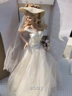 Poupée en porcelaine vintage Ashton-Drake « Wedding In A Sun Filled Arbor » boîte d’origine+