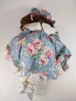Poupée en porcelaine vintage Donna Rubert Brandy de 1996 réaliste