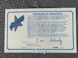 Poupée en porcelaine vintage de 20 pouces par Gene Shooley, neuve dans sa boîte, avec certificat d’authenticité, avec robe 37'