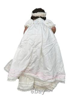 Poupée en porcelaine vintage de bébé afro-américain Donna Rubert de la Danbury Mint