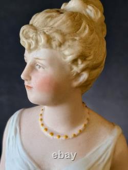 Poupée figurine en biscuit de ballerine danseuse dame Heubach victorienne allemande antique