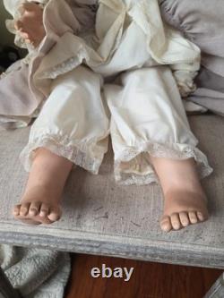 Poupée grande en porcelaine gipsy Joyce Murch vintage 1991 24 pouces en excellent état rare