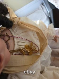 Poupée grande en porcelaine gipsy Joyce Murch vintage 1991 24 pouces en excellent état rare