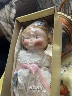 Poupée musicale en porcelaine vintage Goebel Dolly Dingle Bette Ball édition limitée 1993