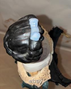 Poupée rare en porcelaine Parian Limbach, dame irlandaise, reine, cheveux hautement sculptés, 14 pouces