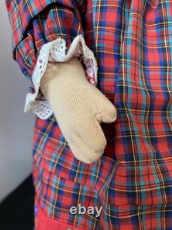 Poupée vintage Kathe Kruse 18 blonde en porcelaine/tissu avec boîte