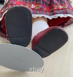 Poupée vintage Kathe Kruse 18 blonde en porcelaine/tissu avec boîte