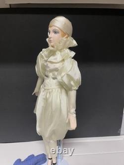 Poupée vintage Pierrot arrière, personnage de pantomime français des années 1930