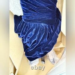 Poupée vintage en porcelaine de la princesse Diana par Ashton Drake, 19, robe en velours bleu marine