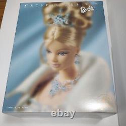 Poupée vintage exclusive du Club Mattel 1998, Barbie Crystal Jubilee en porcelaine, NRFB