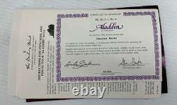 Poupées Danbury Mint Aladdin et Princesse par Linda Steele, 2 vintage incluses neuves