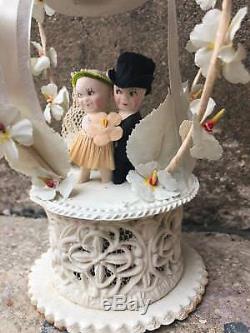 Poupées Kewpie Vintage Ou Rose O'neil Wedding Cake Topper Antique