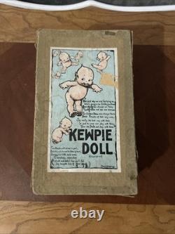 Poupées Kewpie en porcelaine vintage Lot de poupées dans la boîte Rose O'Neil