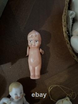 Poupées Kewpie en porcelaine vintage Lot de poupées dans la boîte Rose O'Neil