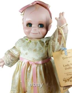 Poupées Vintage Lady Anne, Inc. KEWPIE Poupée en porcelaine 20 Mary Sides 1987