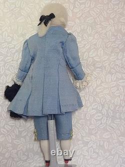 Poupées d'artistes en porcelaine miniature vintage OOAK couple colonial