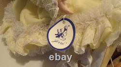 Poupées de Jeri, poupée en porcelaine articulée, très limitée, vintage, robe jaune