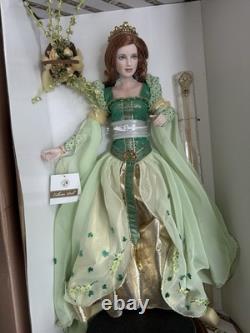 Poupées de collection Franklin Brianna, princesse de Tara, poupée en porcelaine, neuve en boîte, vintage