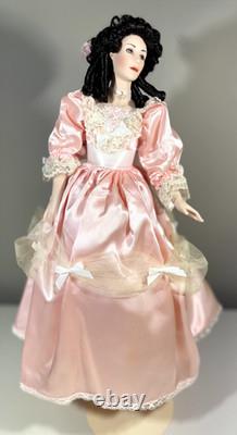 Poupées en porcelaine Franklin Heirloom vintage Savannah Southern Belle 1987