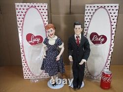 Poupées en porcelaine Vintage I Love Lucy LUCY & RICKY de la collection Hamilton dans leur boîte