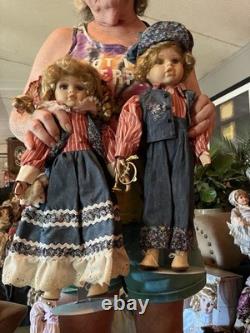 Poupées en porcelaine collectionnables de 17 à 21 pouces