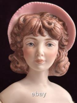 Poupées en porcelaine vintage Pinkie et Blue Boy par l'artiste Clara Wade