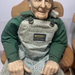 Poupées en porcelaine vintage William L. Wallace Jr. Grand-mère et Grand-père fermier 24 Poupées en porcelaine vintage William L. Wallace Jr. Grand-mère et Grand-père fermier 24