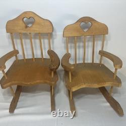 Poupées en porcelaine vintage William L. Wallace Jr. Grand-mère et Grand-père fermier 24