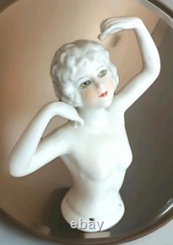 RARE Poupée en PORCELAINE ANCIENNE Grande de 5 pouces de hauteur Parfait État Années folles