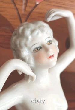 RARE Poupée en PORCELAINE ANCIENNE Grande de 5 pouces de hauteur Parfait État Années folles