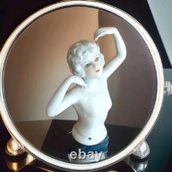 RARE Poupée en PORCELAINE ANCIENNE Grande de 5 pouces de hauteur Parfait État Années folles