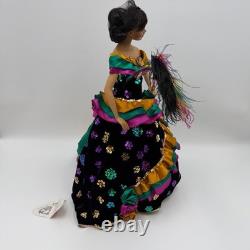 RIO, reine du carnaval, poupée en porcelaine Franklin Mint, neuve en boîte