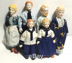 Rare Antique Doll Famille Porcelaine Poupées En Céramique Doll House Dolls Poupées Vintage