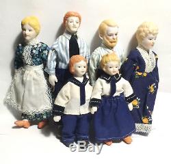 Rare Antique Doll Famille Porcelaine Poupées En Céramique Doll House Dolls Poupées Vintage