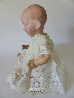 Rare Antique Einco N ° 1 Bisque Doll, All Original Eisenmann And Co. Porcelaine