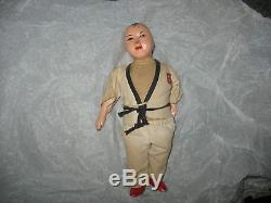 Rare Inconnu Japon Chine Judo Karate Vintage Antique Doll Porcelaine Jouet