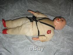 Rare Inconnu Japon Chine Judo Karate Vintage Antique Doll Porcelaine Jouet