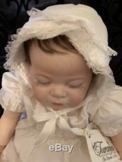 Rare Vintage 1975 Fabriqué À La Main En Céramique Baby Doll Mint Euc Magnifique Visage