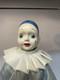 Rare Vintage Antique 1of1 20n Poup&eacute;e En Porcelaine Harlequin Ou Pierrot Clown 17s-80s