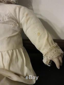 Rare Vintage Conditionné 3 Visage Porcelaine Doll 21 Tall Pls Voir Photos