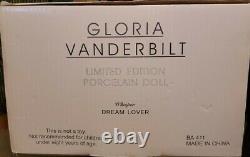 Rare Vintage Gloria Vanderbilt 32 Grande Poupée De Porcelaine Dreamer Lover Ltd Ed Box