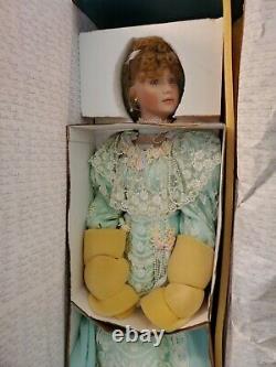 Rare Vintage Resch Large 36 Porcelaine Doll Florence Jean Ltd Ed Avec Boîte Et Coa